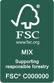 Forest Stewardship Council logo.